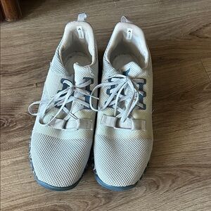 Light Blue Athletic Sneakers with Gray Accents